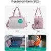 image:imageBAGSMART Gym Bag for Women Carry on Travel Duffel Bag Waterresistant Weekender with Shoe Compartment for Gym Travel Work Desert MediumMPurple