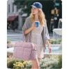 image:imageBAGSMART Gym Bag for Women Carry on Travel Duffel Bag Waterresistant Weekender with Shoe Compartment for Gym Travel Work Desert MediumMPurple