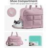 image:imageBAGSMART Gym Bag for Women Carry on Travel Duffel Bag Waterresistant Weekender with Shoe Compartment for Gym Travel Work Desert MediumMPurple