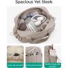 image:imageBAGSMART Gym Bag for Women Duffle Bag for Travel with Wet Pocket Lightweight Carry on Weekender Duffel Water ResistantCamel