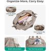 image:imageBAGSMART Gym Bag for Women Duffle Bag for Travel with Wet Pocket Lightweight Carry on Weekender Duffel Water ResistantGray Lilac