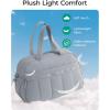 image:imageBAGSMART Gym Bag for Women Duffle Bag for Travel with Wet Pocket Lightweight Carry on Weekender Duffel Water ResistantLight Gray