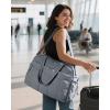 image:imageBAGSMART Gym Bag for Women Duffle Bag for Travel with Wet Pocket Lightweight Carry on Weekender Duffel Water ResistantLight Gray