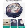 image:imageBAGSMART Gym Bag for Women Duffle Bag for Travel with Wet Pocket Lightweight Carry on Weekender Duffel Water ResistantNavy Blue
