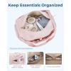 image:imageBAGSMART Gym Bag for Women Lightweight Duffel with Shoe Compartment Tote Bag with Wet Pocket for Yoga Travel PinkAPink