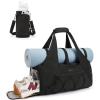 image:imageBAGSMART Gym Bag for Women Lightweight Duffel with Shoe Compartment Tote Bag with Wet Pocket for Yoga Travel PinkCharcoal
