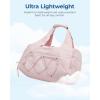 image:imageBAGSMART Gym Bag for Women Lightweight Duffel with Shoe Compartment Tote Bag with Wet Pocket for Yoga Travel PinkCream