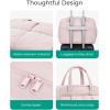 image:imageBAGSMART Gym Bag for Women Personal Item Puffer Duffle Bag Weekender Overnight Carry On Tote Handag for TravelBaby Pink