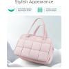 image:imageBAGSMART Gym Bag for Women Personal Item Puffer Duffle Bag Weekender Overnight Carry On Tote Handag for TravelBaby Pink