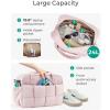 image:imageBAGSMART Gym Bag for Women Personal Item Puffer Duffle Bag Weekender Overnight Carry On Tote Handag for TravelBaby Pink