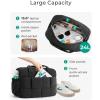 image:imageBAGSMART Gym Bag for Women Personal Item Puffer Duffle Bag Weekender Overnight Carry On Tote Handag for TravelBlack