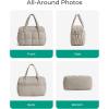 image:imageBAGSMART Gym Bag for Women Personal Item Puffer Duffle Bag Weekender Overnight Carry On Tote Handag for TravelCamel