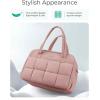 image:imageBAGSMART Gym Bag for Women Personal Item Puffer Duffle Bag Weekender Overnight Carry On Tote Handag for TravelDark Pink