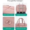 image:imageBAGSMART Gym Bag for Women Personal Item Puffer Duffle Bag Weekender Overnight Carry On Tote Handag for TravelDark Pink
