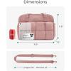 image:imageBAGSMART Gym Bag for Women Personal Item Puffer Duffle Bag Weekender Overnight Carry On Tote Handag for TravelDark Pink