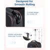 image:imageBAGSMART Rolling Backpack for Women Travel CarryOn Backpack with Wheels 17 Inch Large Roller Wheeled Daypack with Two Packing Cubes BlackBlack