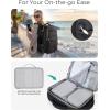 image:imageBAGSMART Rolling Backpack for Women Wheeled Backpack with Packing Cube Travel Back pack with Wheels Carry On Suitcase Bag 17 Inch Large Roller Daypack BlackBlack