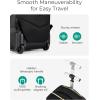 image:imageBAGSMART Rolling Backpack for Women Wheeled Backpack with Packing Cube Travel Back pack with Wheels Carry On Suitcase Bag 17 Inch Large Roller Daypack BlackBlack