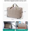image:imageBAGSMART Rolling Duffle Bag with Wheels Carry On Bag Duffel Bag for Travel Wet Pocket Duffle with Wheels and Handle Brown 42LAKhaki