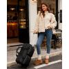 image:imageBAGSMART Rolling Duffle Bag with Wheels Carry On Bag Duffel Bag for Travel Wet Pocket Duffle with Wheels and Handle Brown 42LBlack