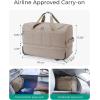 image:imageBAGSMART Rolling Duffle Bag with Wheels Carry On Bag Duffel Bag for Travel Wet Pocket Duffle with Wheels and Handle Brown 42LJet Black
