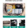 image:imageBAGSMART Rolling Duffle Bag with Wheels Travel Duffel Luggage Bag for Men Water Repellent Heavy Duty for Travel Camp Black Large 70LBrown