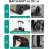 image:imageBAGSMART Rolling Duffle Bag with Wheels Travel Duffel Luggage Bag for Men Water Repellent Heavy Duty for Travel Camp Black Large 70LCamel