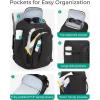 image:imageBAGSMART Travel Backpack Carry on Flight Approved 28L Lightweight Backpack Fits 173 Inch Laptop for Men Women Water Resistant Personal Item Travel Bag with USB Charging Port BlackPink