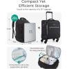 image:imageBAGSMART Travel Backpack Carry on Flight Approved 28L Lightweight Backpack Fits 173 Inch Laptop for Men Women Water Resistant Personal Item Travel Bag with USB Charging Port BlackBlack