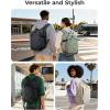 image:imageBAGSMART Travel Backpack Women 156 Inch Carry On Backpack Flight Approved TSA Approved Personal Item Travel Bag Water Resistant Weekender Bag Luggage Daypack BeigeCharcoal
