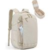 image:imageBAGSMART Travel Backpack Women 156 Inch Carry On Backpack Flight Approved TSA Approved Personal Item Travel Bag Water Resistant Weekender Bag Luggage Daypack BeigeBeige