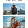 image:imageBAGSMART Travel Backpack for Women 35L CarryOn Backpack Fits 173 Inch Laptop TSA Approved WaterResistant Weekender Gym Backpack Black