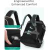 image:imageBAGSMART Travel Backpack for Women 35L CarryOn Backpack Fits 173 Inch Laptop TSA Approved WaterResistant Weekender Gym Backpack Black