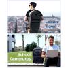 image:imageBAGSMART Travel Backpack for Women Men 40L Flight Approved Carry on Backpack with Shoe Bag TSA Large Personal Item Backpack with 17 Inch Laptop Compartment Weekender Suitcase for Travel GreyGrey