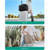 image:imageBAGSMART Travel Duffel Bag Carry on Travel Bag with Jewelry Compartment 35L Weekender Duffle for Women Water Resistant Light TanPink