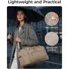 image:imageBAGSMART Travel Duffel Bags for Women 32L Gym Duffle Bag with Laptop Compartment Carry On Weekender Overnight Bag Shoe Bag PVC Wet Pocket Dark BrownBrown