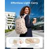 image:imageBAGSMART Womens Backpack Small Travel Laptop Backpack for Women Quilted College Laptop Bookbag Work Back Pack for Women Cute Computer WaterResistant Casual Daypack Puffer Camel16strawberry Print