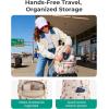 image:imageBAGSMART Womens Backpack Small Travel Laptop Backpack for Women Quilted College Laptop Bookbag Work Back Pack for Women Cute Computer WaterResistant Casual Daypack Puffer Camel15cherry Print
