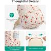 image:imageBAGSMART Womens Backpack Small Travel Laptop Backpack for Women Quilted College Laptop Bookbag Work Back Pack for Women Cute Computer WaterResistant Casual Daypack Puffer Camel16strawberry Print