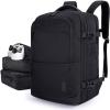 image:imageBAGSMART 37L Compression Travel Backpack Expandable Carry On Backpack with Packing Cubes Water Resistant Weekender Backpack Fits 17 Inch laptop Luggage Daypack with Shoe Bag GreyObsidian Black