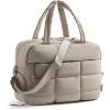 image:imageBAGSMART Gym Bag for Women Carry on Travel Duffel Bag Waterresistant Weekender with Shoe Compartment for Gym Travel Work Desert MediumMCamel