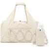 image:imageBAGSMART Gym Bag for Women Lightweight Duffel with Shoe Compartment Tote Bag with Wet Pocket for Yoga Travel PinkCream
