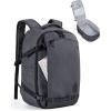 image:imageBAGSMART Travel Backpack Women 156 Inch Carry On Backpack Flight Approved TSA Approved Personal Item Travel Bag Water Resistant Weekender Bag Luggage Daypack BeigeCharcoal
