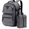 image:imageBAGSMART Travel Backpack for Women Men 40L Flight Approved Carry on Backpack with Shoe Bag TSA Large Personal Item Backpack with 17 Inch Laptop Compartment Weekender Suitcase for Travel GreyGrey