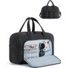 image:imageBAGSMART Travel Duffel Bag Carry on Travel Bag with Jewelry Compartment 35L Weekender Duffle for Women Water Resistant Light TanBlack