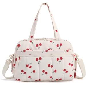image:imageBAGSMART Gym Bag for Women Duffle Bag for Travel with Wet Pocket Lightweight Carry on Weekender Duffel Water ResistantCherry Pop