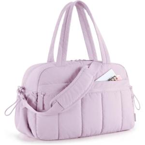 image:imageBAGSMART Gym Bag for Women Duffle Bag for Travel with Wet Pocket Lightweight Carry on Weekender Duffel Water ResistantLavender