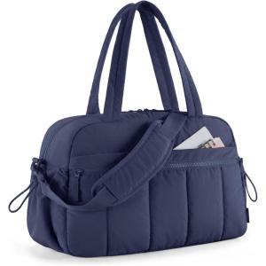 image:imageBAGSMART Gym Bag for Women Duffle Bag for Travel with Wet Pocket Lightweight Carry on Weekender Duffel Water ResistantNavy Blue