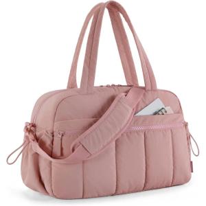 image:imageBAGSMART Gym Bag for Women Duffle Bag for Travel with Wet Pocket Lightweight Carry on Weekender Duffel Water ResistantPeach