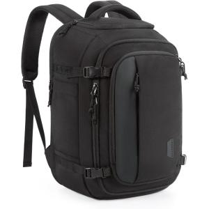 image:imageBAGSMART Travel Backpack Carry on Flight Approved 28L Lightweight Backpack Fits 173 Inch Laptop for Men Women Water Resistant Personal Item Travel Bag with USB Charging Port BlackBlack